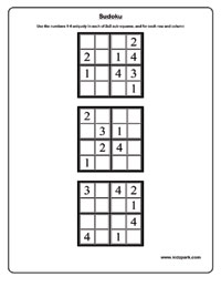 Easy Sudoku Puzzles for Kids,Educational Activities for Children
